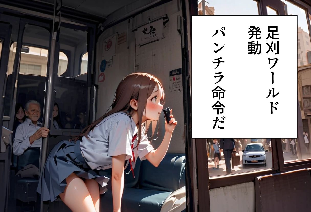 足パパがイク！  パンチラ電車編 - サンプル画像 3