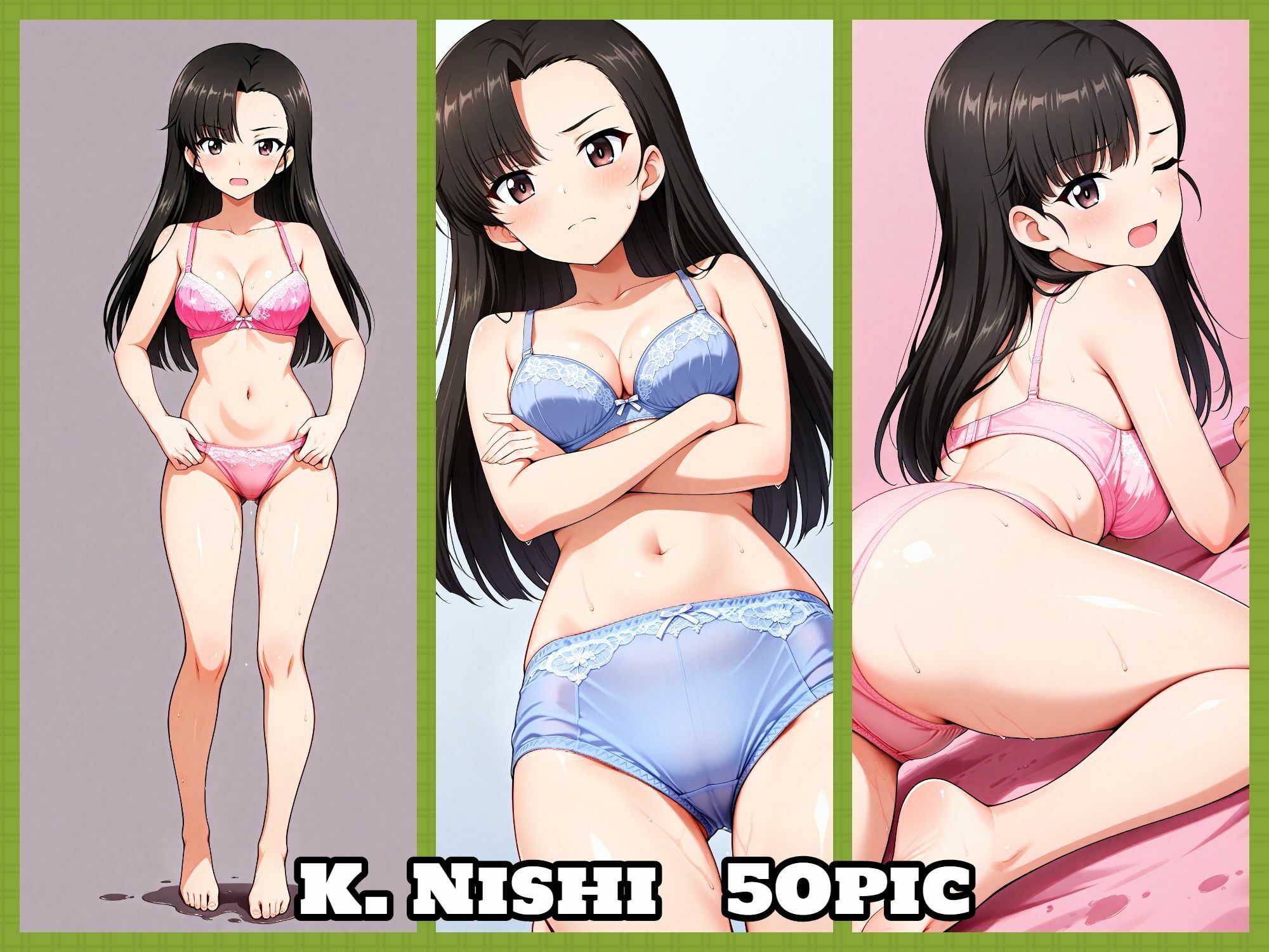 Girls underwear panties and bra 知波単学園編 - サンプル画像 3