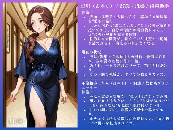 人妻NTR 灯里（27）  〜3ヶ月間のSEX記録 74ページ〜 - サンプル画像 2