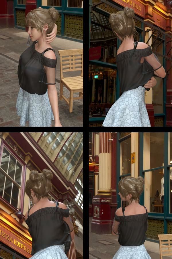 『理想の彼女を3DCGで作ります』から生まれたバーチャルアイドル「一ノ瀬廻里（いちのせめぐり）」のJDモデル風写真集:JDModel_04 - サンプル画像 1