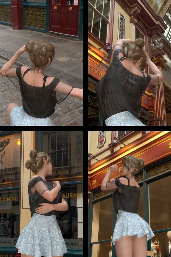 『理想の彼女を3DCGで作ります』から生まれたバーチャルアイドル「一ノ瀬廻里（いちのせめぐり）」のJDモデル風写真集:JDModel_04 - サンプル画像 2