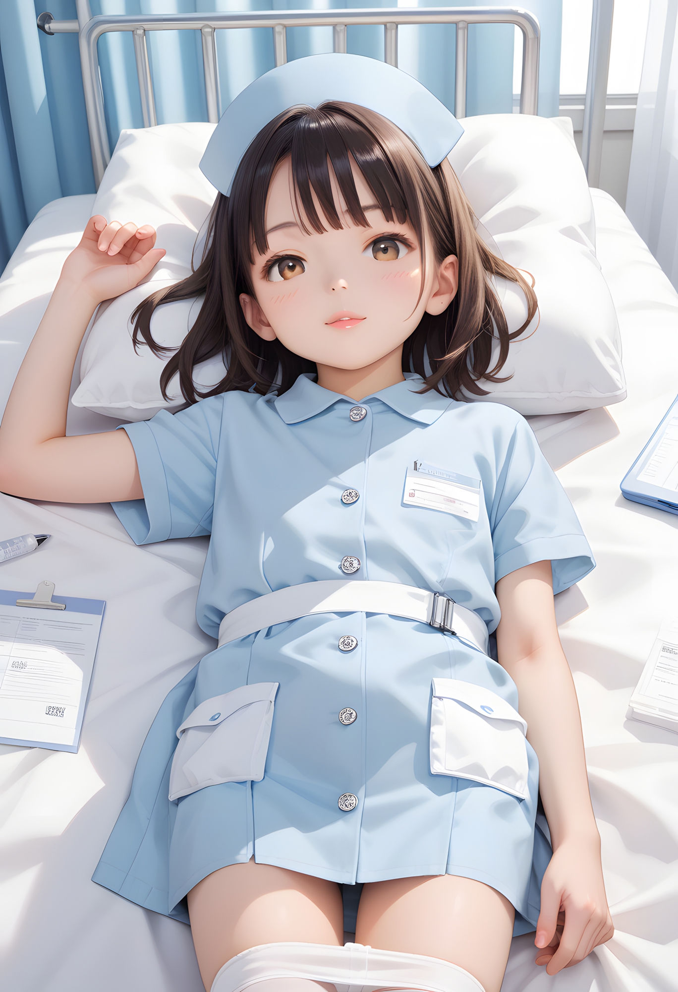 ロリポップ病院性処理科  ちっぱいたちが一生懸命看病します - サンプル画像 1