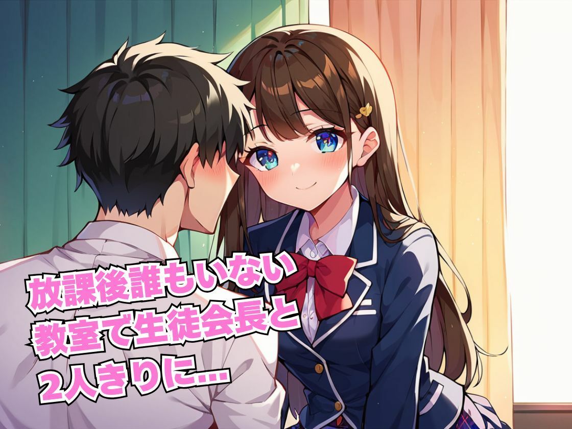 真面目な生徒会長との校内セックスがエロすぎた - サンプル画像 1