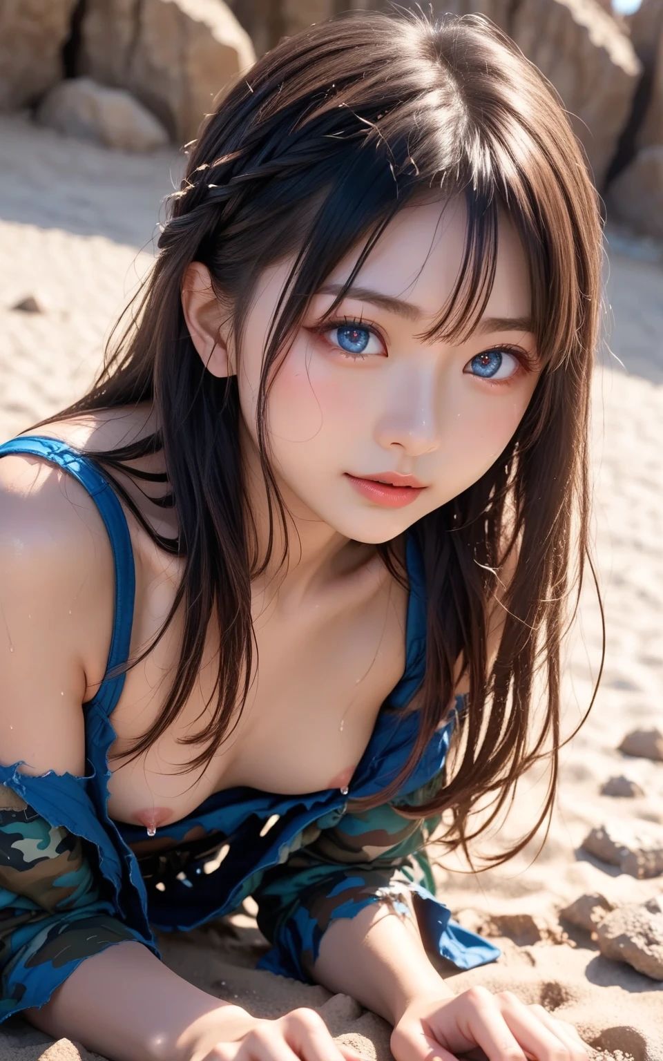 AI Book15 - wearing camouflage in the desert - - サンプル画像 10