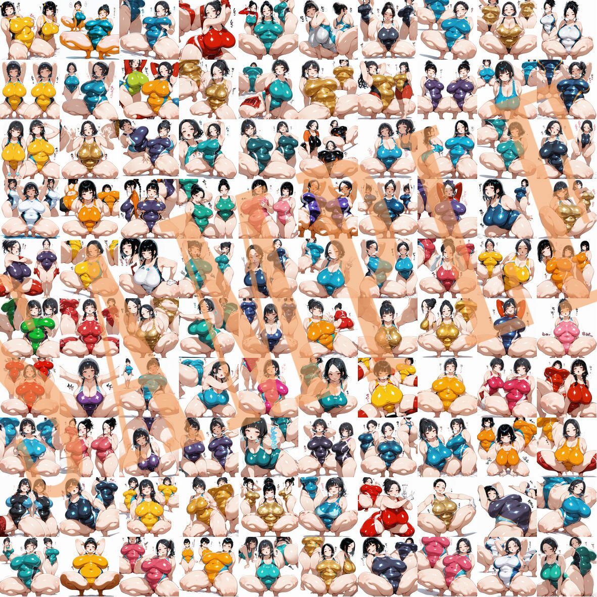 競泳水着キャラクターコレクション（XLサイズ）Vol.01 - サンプル画像 4