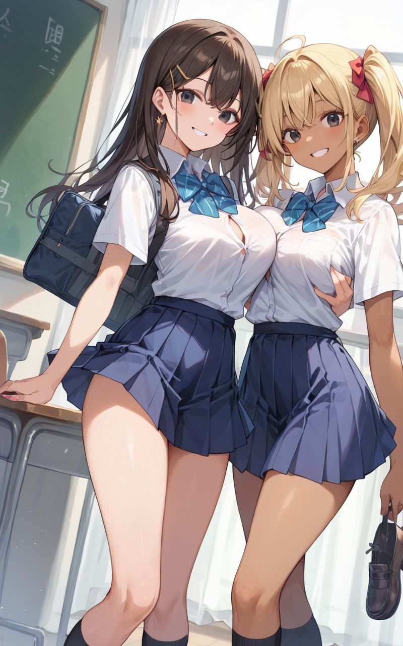 クラスのギャルに童貞を奪われた - サンプル画像 1