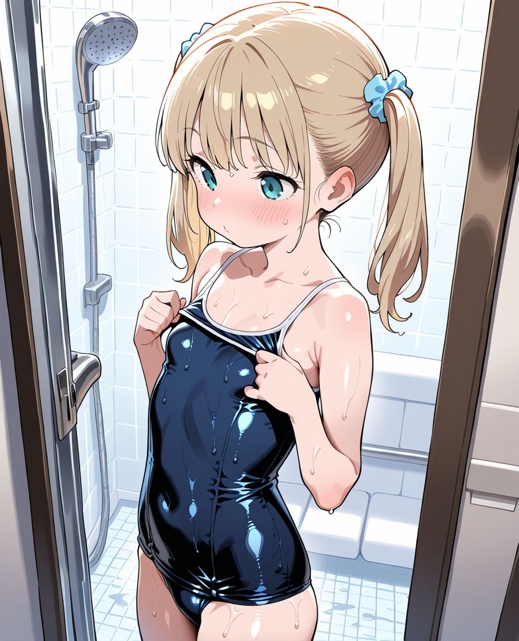 スク水パラダイス☆シャワー編 - サンプル画像 1