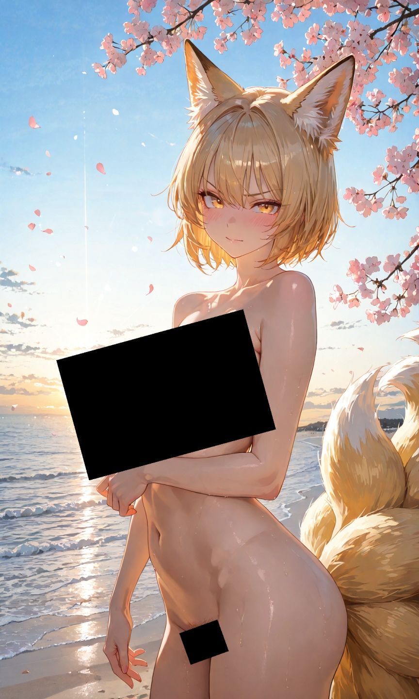 魔理沙は藍のえっちな写真を撮りたいようです〜春の晴れた朝の海編〜 - サンプル画像 2