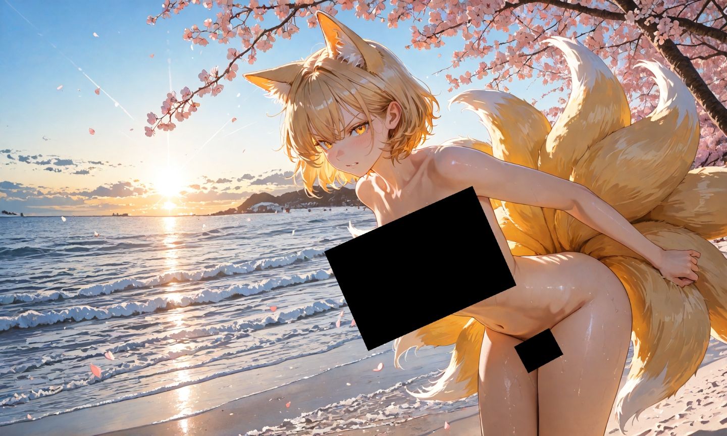 魔理沙は藍のえっちな写真を撮りたいようです〜春の晴れた朝の海編〜 - サンプル画像 4