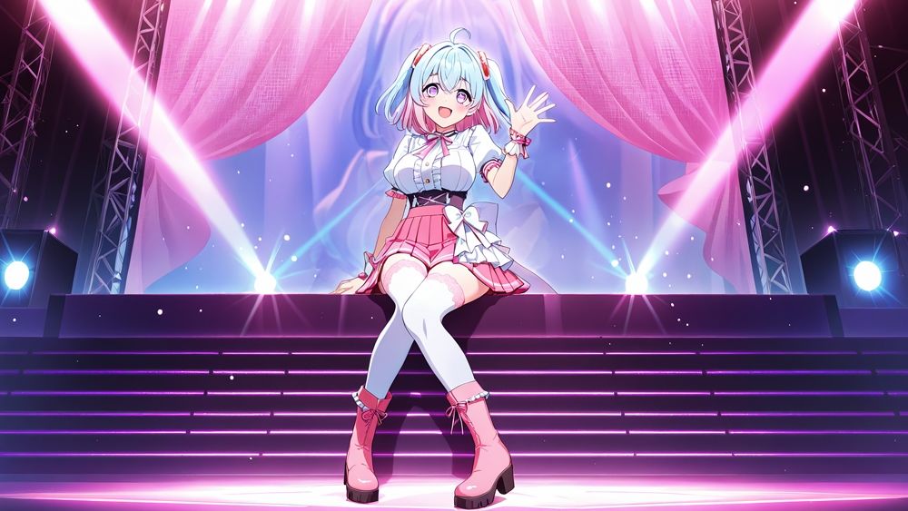 爆乳ダブルアイドル！プロデューサーの濃厚種付けレッスン【4K】 - サンプル画像 2