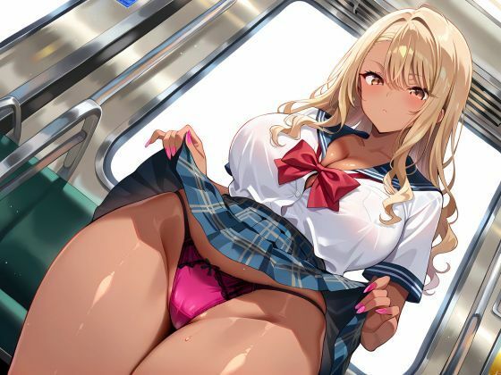強●電車  〜痴●の快楽に溺れた黒ギャル女子校生〜 - サンプル画像 1