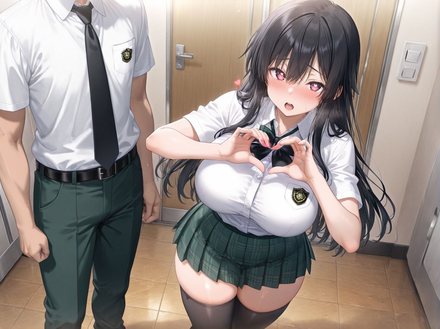 ロリ巨乳委員長とのハメ撮り日記 - サンプル画像 3