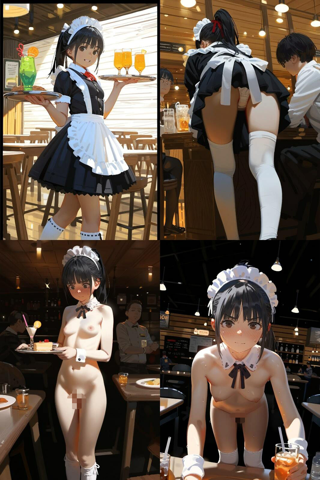 【500枚】クラスの女子のバイト先がHなサービスをしてる件 - サンプル画像 1