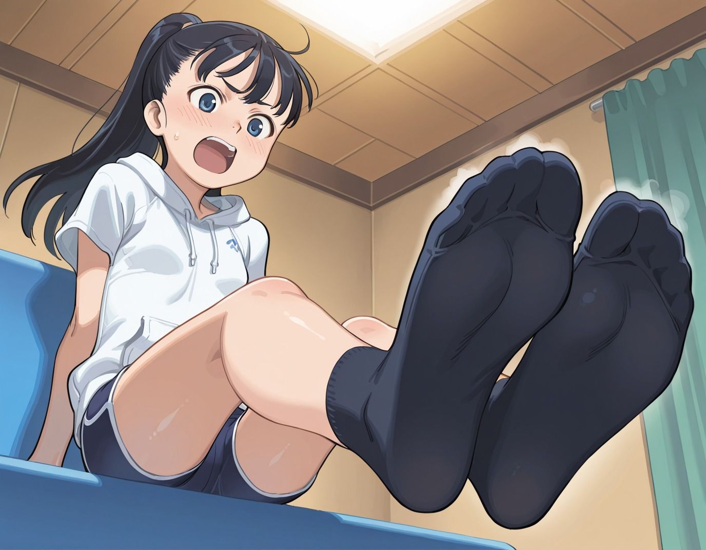 【224枚】芝山るかのエロい足コキで大量射精したいっ！【オリジナル】［224 photos］ I want to ejaculate a lot with Ruka Shibayama erotic footjob！ ［Original］ - サンプル画像 2