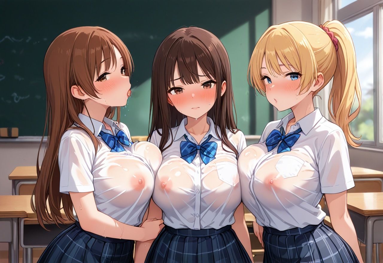 爆乳・ギャル女子校生の性実習時間 - サンプル画像 7