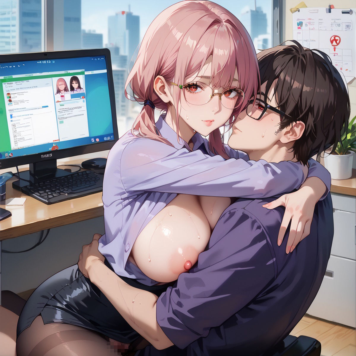 えろえろ先輩OLと秘密の時間外労働5 - サンプル画像 2