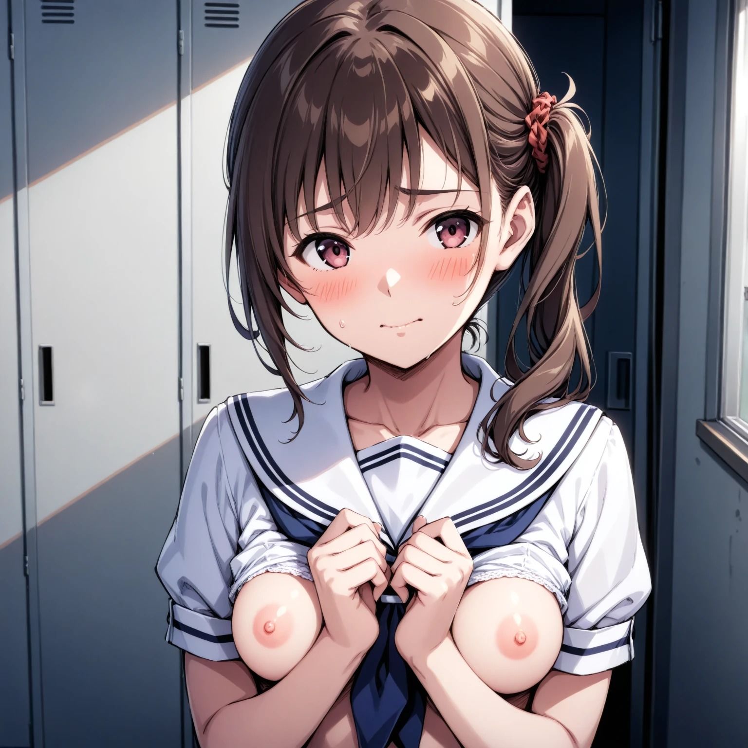 私立学校のむねのふくらみさつえいかい（283枚） - サンプル画像 8