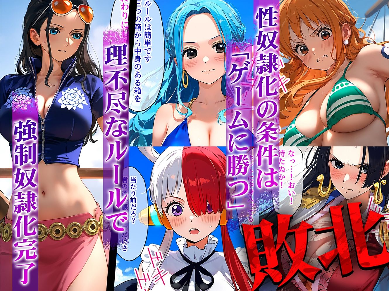負けたら即性支配〜可哀そうなほどヤられたヒロインたち〜○ンピース編 - サンプル画像 2