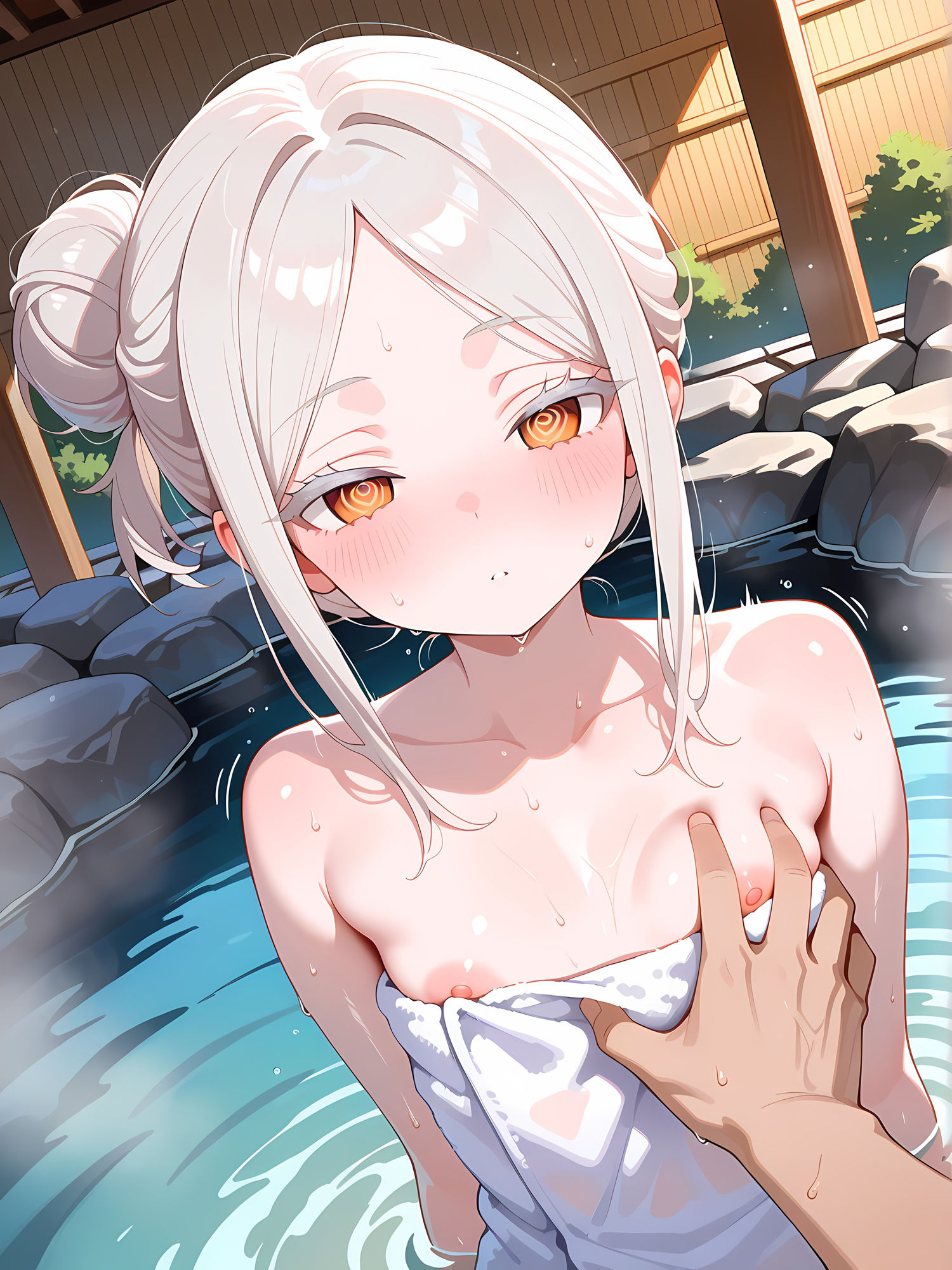 催○使って他人の彼女と温泉ックス！3 - サンプル画像 4