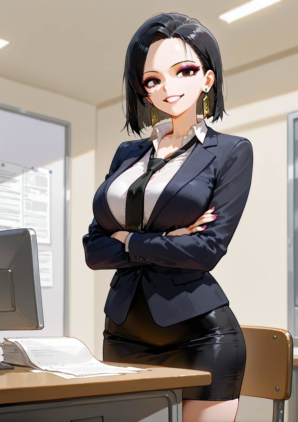 【イラスト集】（自称）サバサバ系女子 - サンプル画像 1