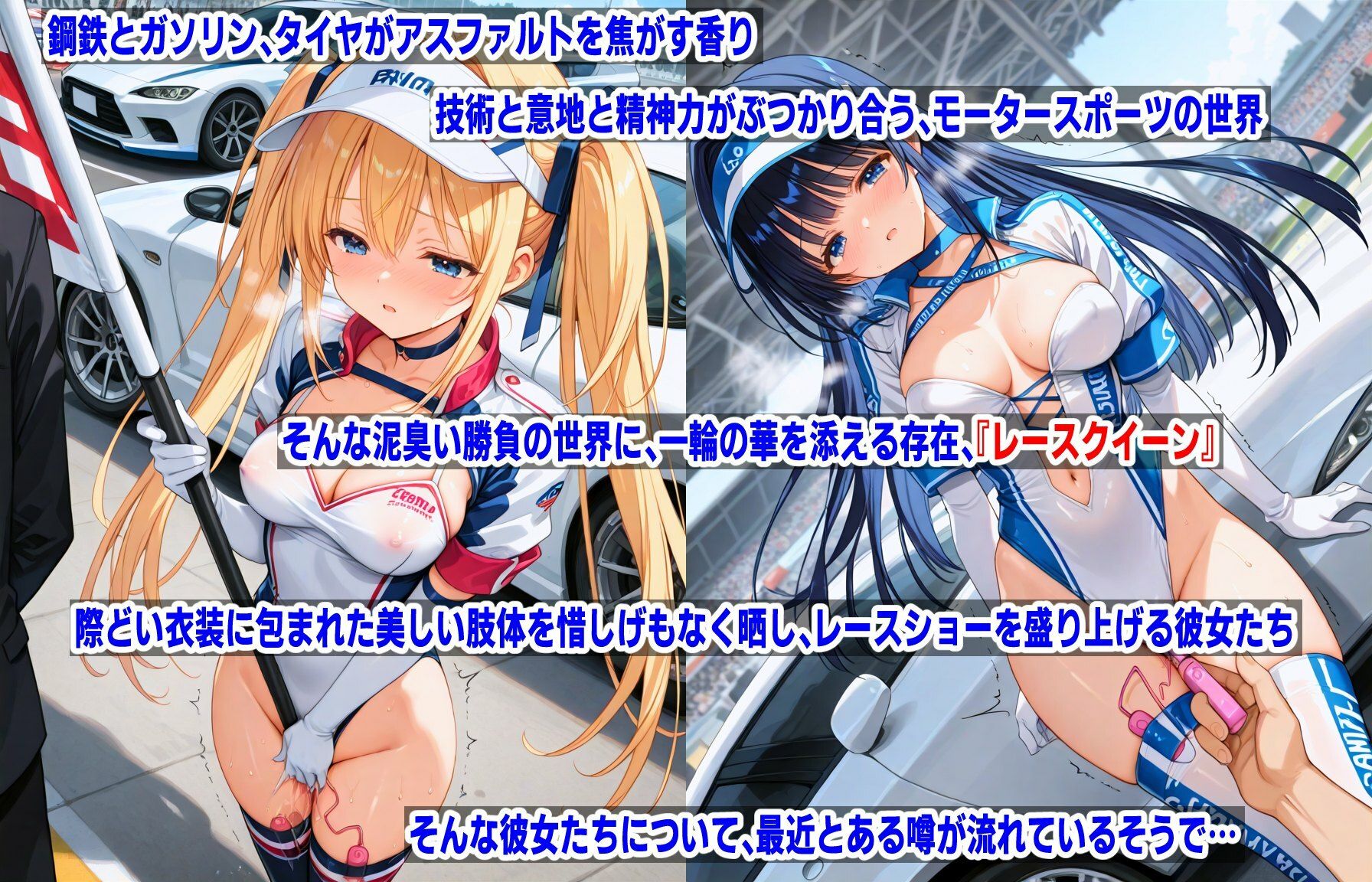 AIレオタード少女CG集vol.3 レースクイーン×バイブレーション - サンプル画像 1