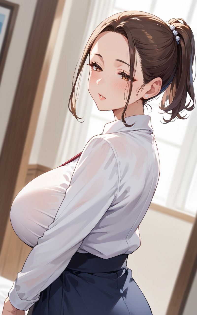 巨乳ママと孕ませ浮気セックス - サンプル画像 1