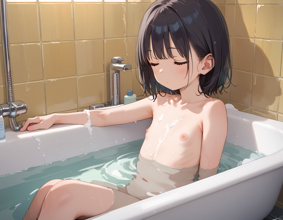 ロリ生徒混浴セックス〜修学旅行の夜に性指導してあげた〜 - サンプル画像 2