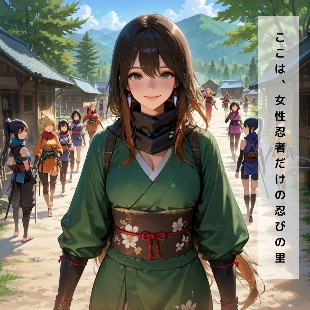 罠にハマった女忍者 - サンプル画像 1
