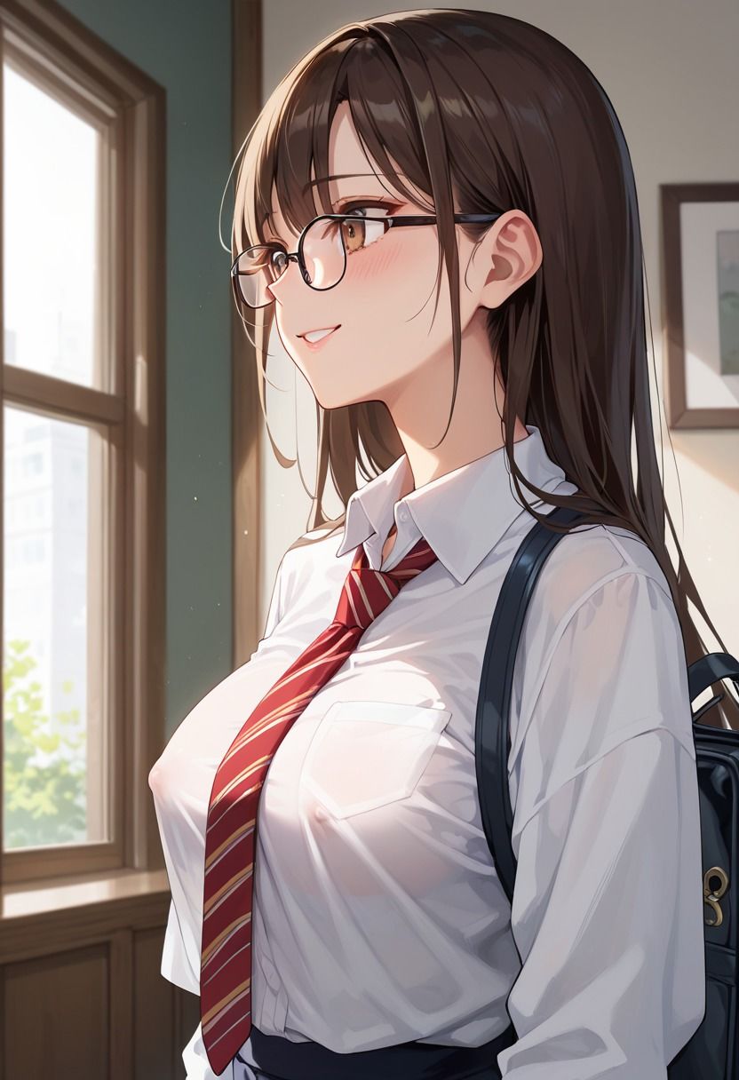 巨乳の生徒会長に種付け性教育 - サンプル画像 2