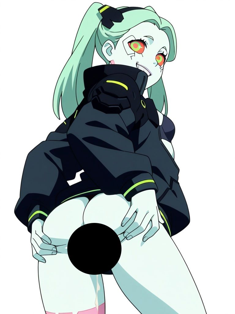 『サ〇バーパンク2077-エッジランナーズ-』ヒロイン脱がしてみた ムキムキ色黒モブがヤリたい放題 スマホでも見やすい縦型 シチュエーション＆クオリティ厳選済み300枚！ - サンプル画像 5