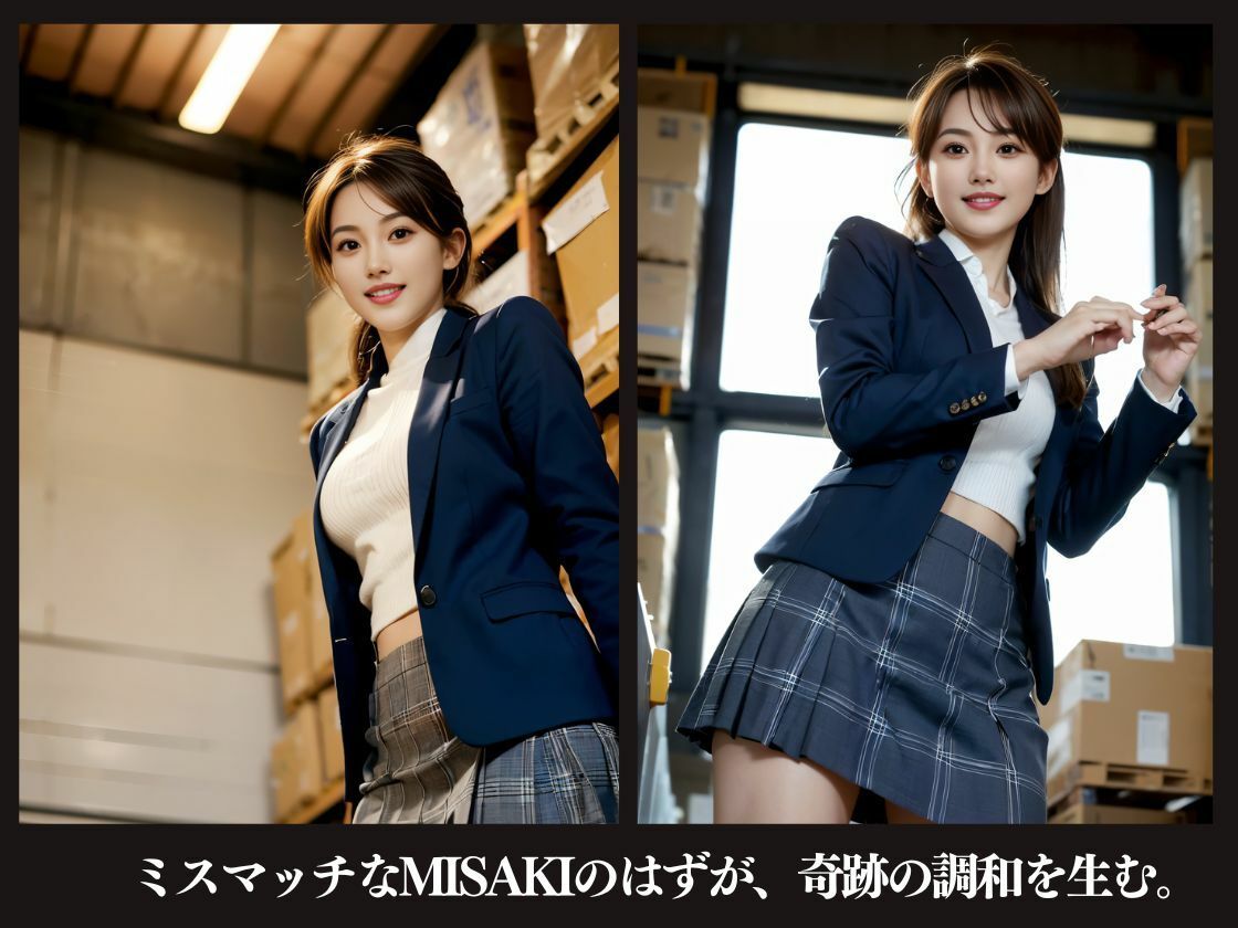 MISAKIがJKコスプレに挑戦してみたら… - サンプル画像 3