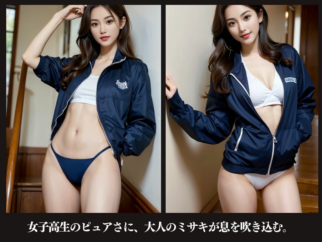 MISAKIがJKコスプレに挑戦してみたら… - サンプル画像 4
