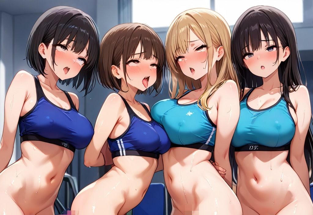 生ハメ大乱交！女子陸上部を全員オナホ扱いにする - サンプル画像 2