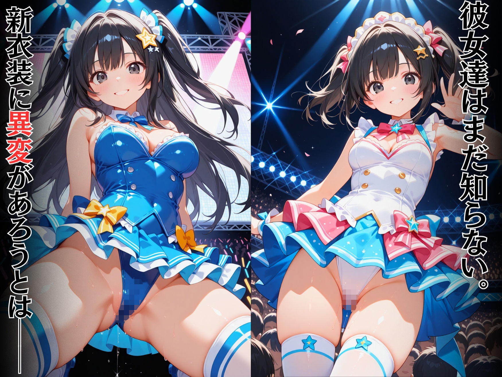 変態運営の策略で露わになった美巨乳アイドル達のスジまん！ - サンプル画像 2