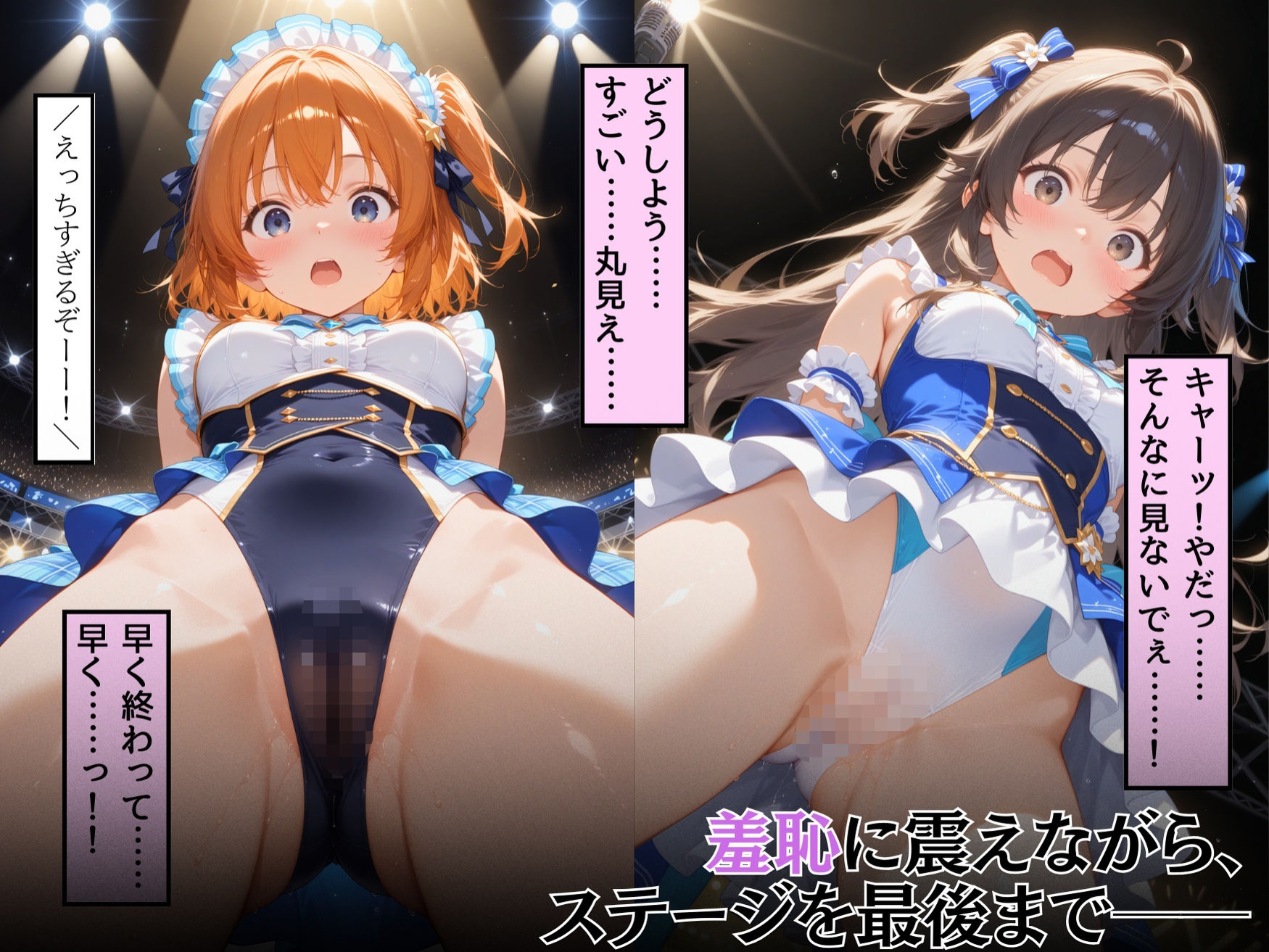 変態運営の策略で露わになった美巨乳アイドル達のスジまん！ - サンプル画像 4