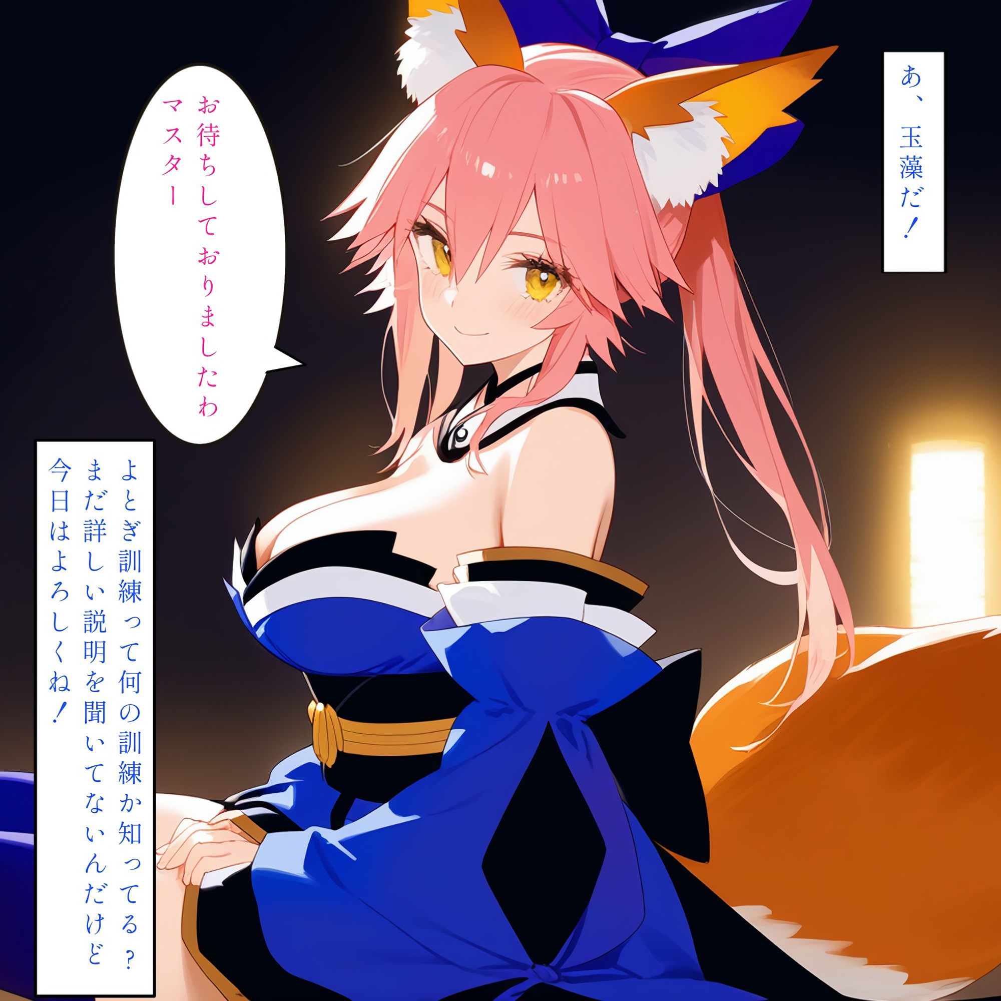 【YOTOGI PROTOCOL】夜伽任務記録＃001_玉藻と本気Hするはなし - サンプル画像 4