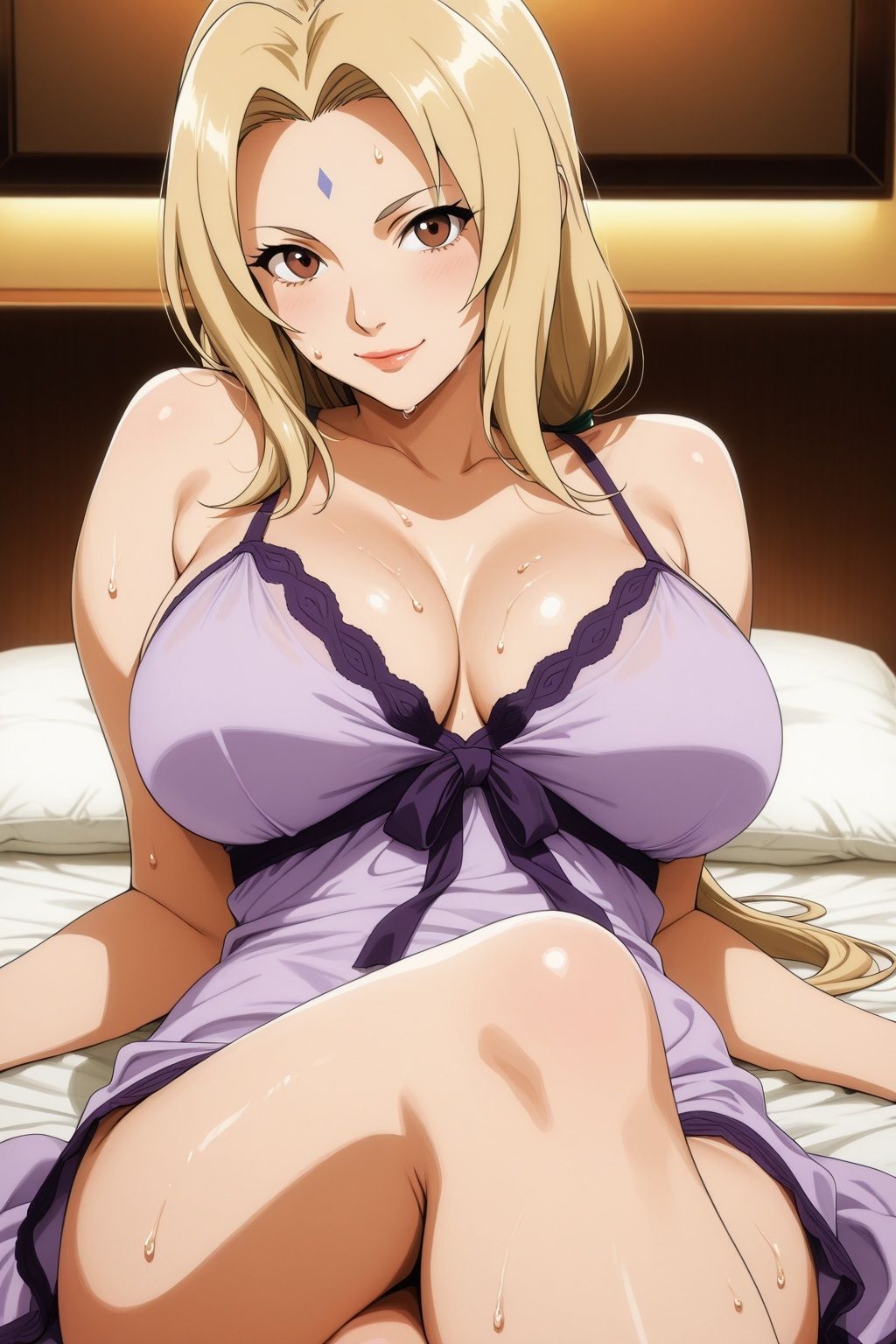 汗だくランジェリー種付けプレス 綱手 - サンプル画像 2