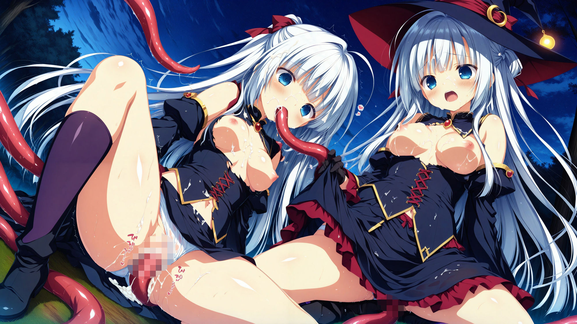 触手に囚われた少女達 〜魔法使い編〜 Vol.6 - サンプル画像 9
