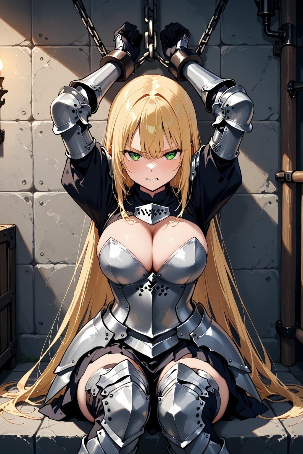 捉えられた敗戦国の女騎士は終わらぬ中出しに快楽堕ちする件 - サンプル画像 1