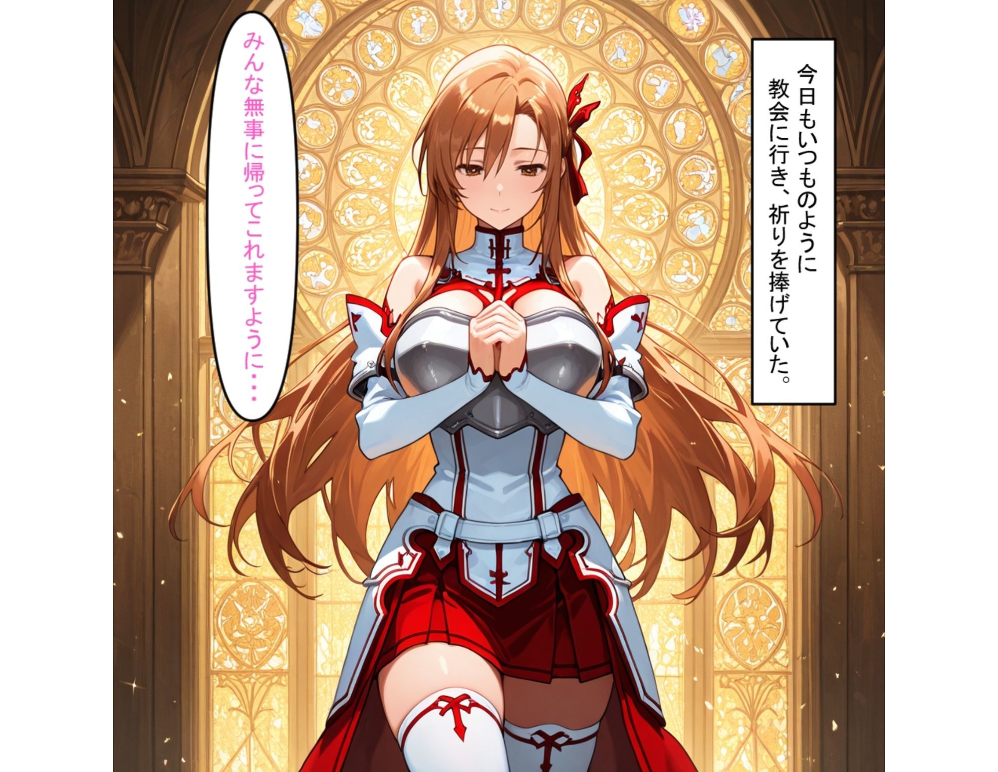 アスナ  神に誓って尽くします。 - サンプル画像 1