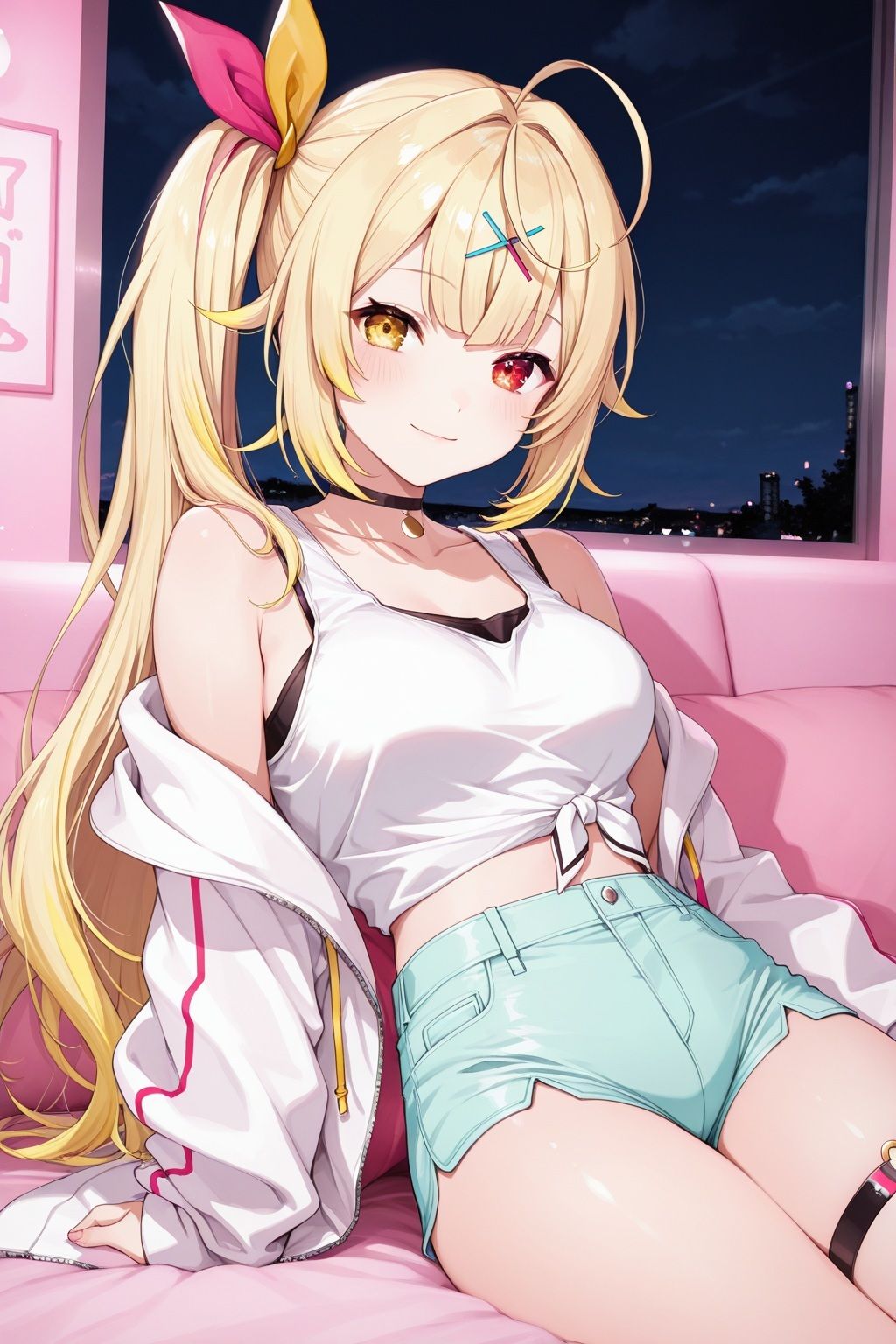 VTuber自宅押し込み処女喪失生姦配信  星〇サラ - サンプル画像 1