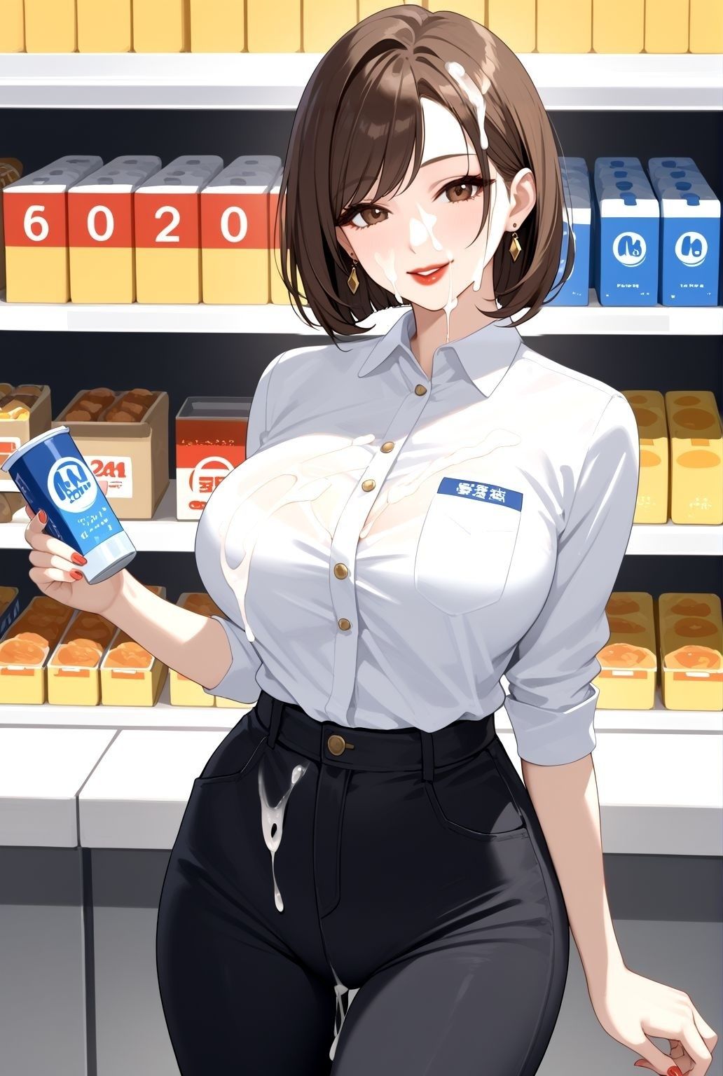 制服人妻の昼下がり   〜巨乳熟女、職場で交わる誘惑〜 - サンプル画像 9