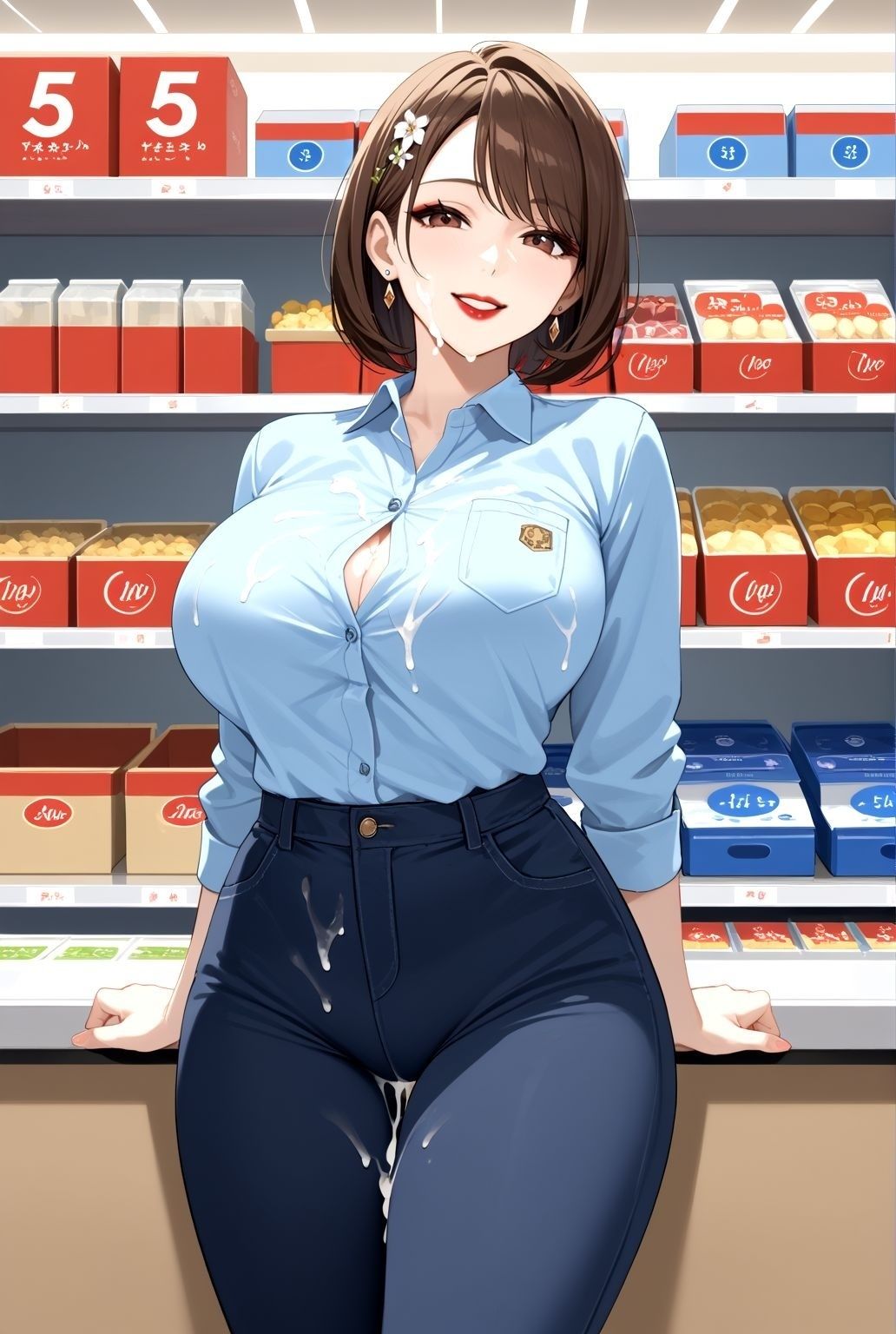 制服人妻の昼下がり   〜巨乳熟女、職場で交わる誘惑〜 - サンプル画像 10