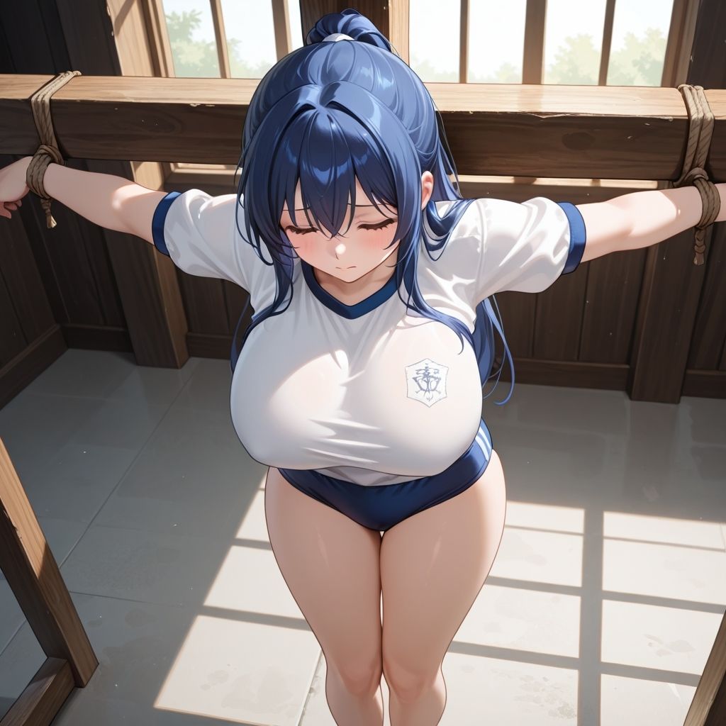 フェチコレVol.76 拘束・十字架磔された巨乳ブルマ美女たち【総枚数250枚】 - サンプル画像 4