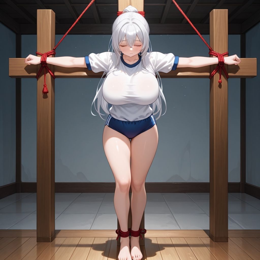 フェチコレVol.76 拘束・十字架磔された巨乳ブルマ美女たち【総枚数250枚】 - サンプル画像 5