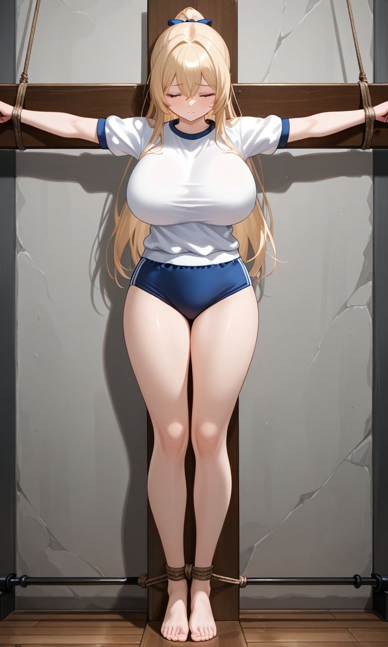 フェチコレVol.76 拘束・十字架磔された巨乳ブルマ美女たち【総枚数250枚】 - サンプル画像 6