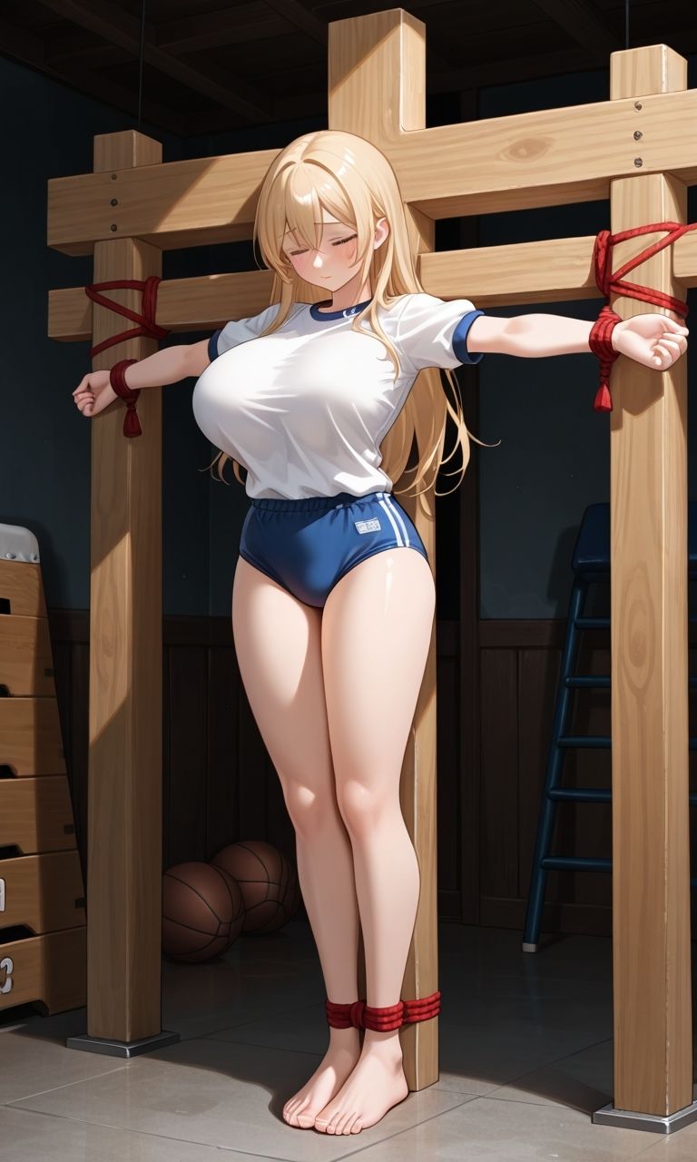 フェチコレVol.76 拘束・十字架磔された巨乳ブルマ美女たち【総枚数250枚】 - サンプル画像 9