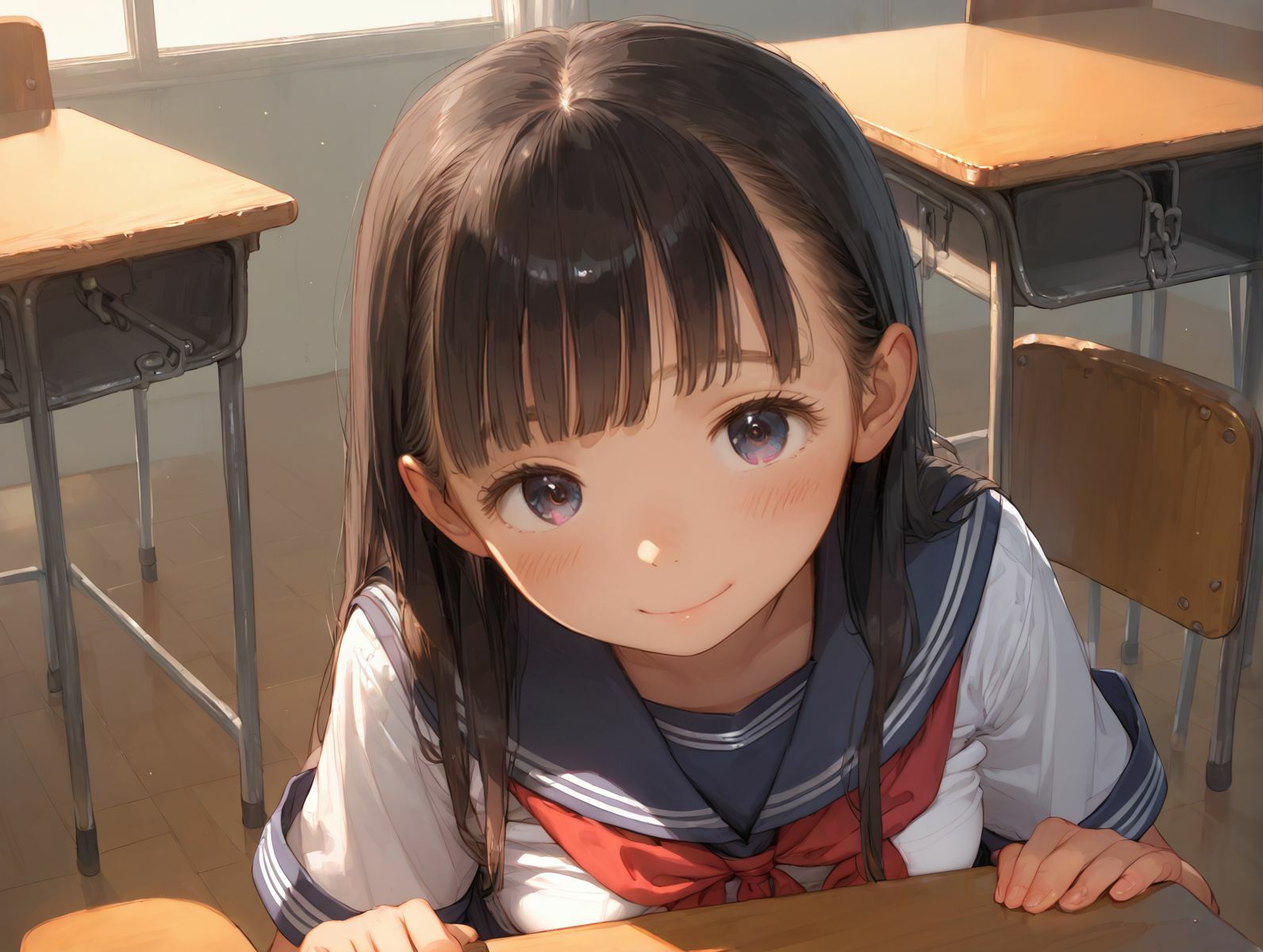 ロリロリ妹のおま〇こに中出し - サンプル画像 1