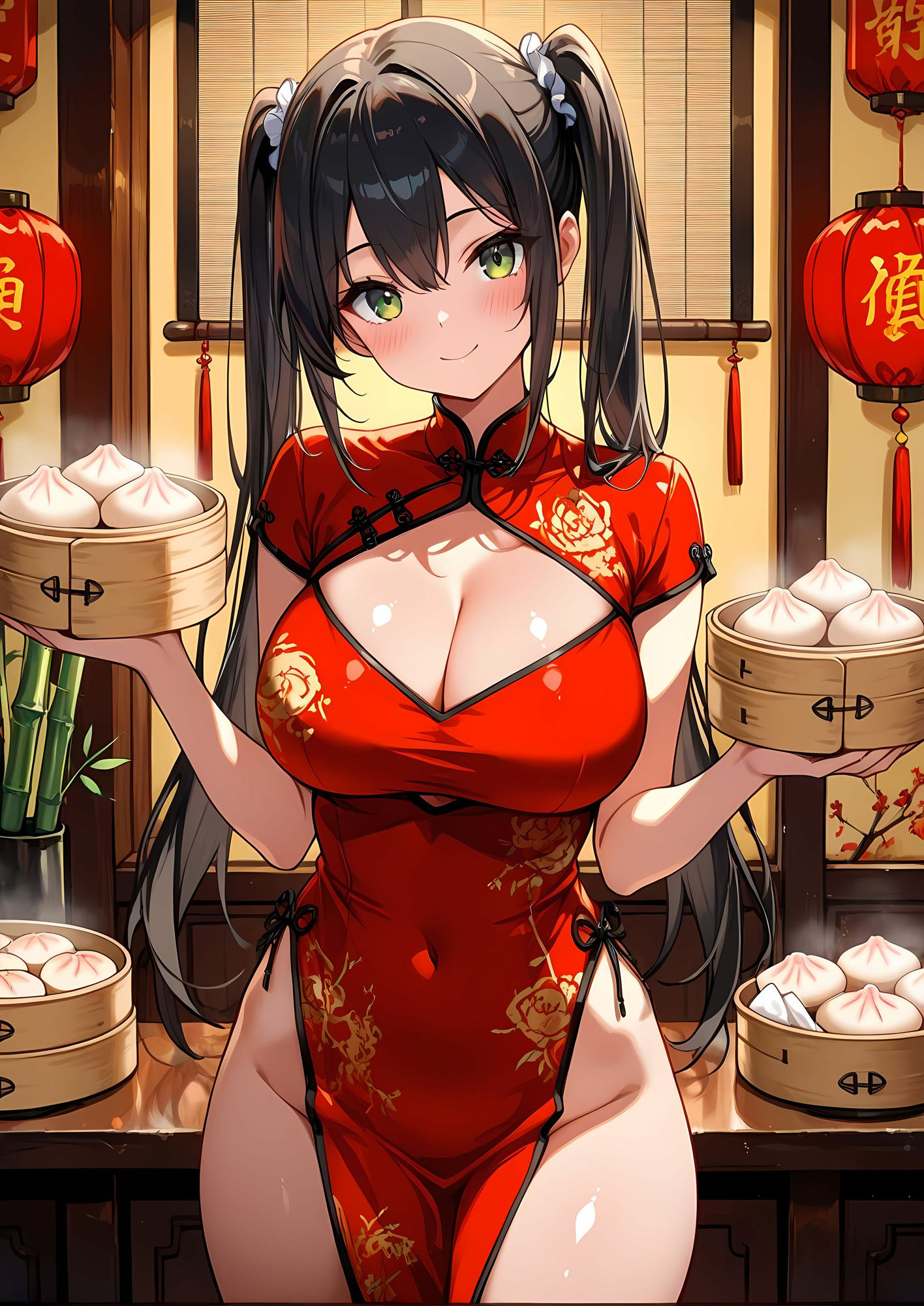 裏チャイナ店の密着接客 〜スリットの奥、感じてほしいの〜 - サンプル画像 1