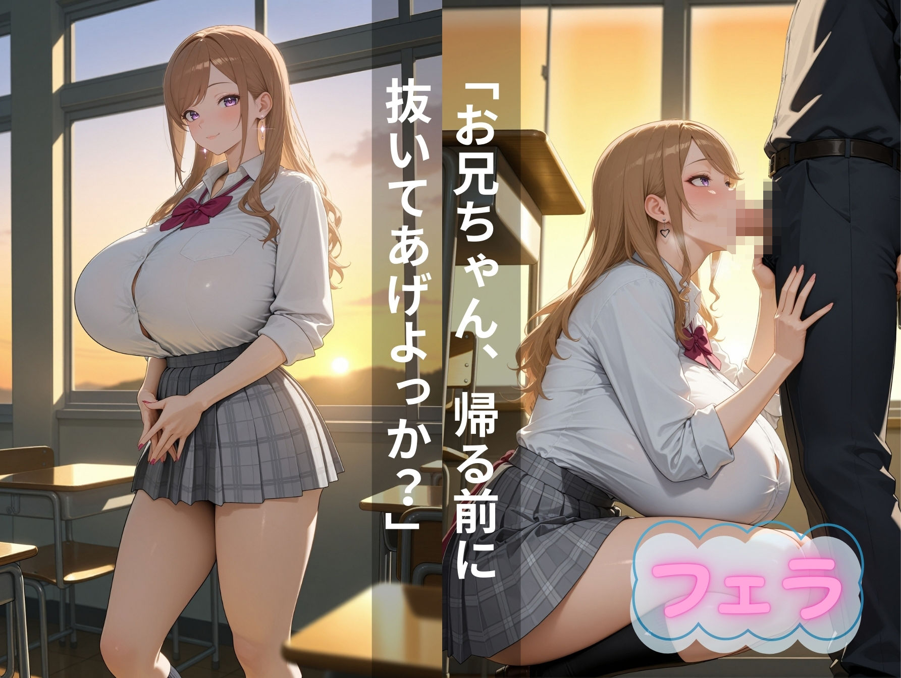 爆乳妹ギャルと子作り推進法で合法孕ませセックスし放題 - サンプル画像 2